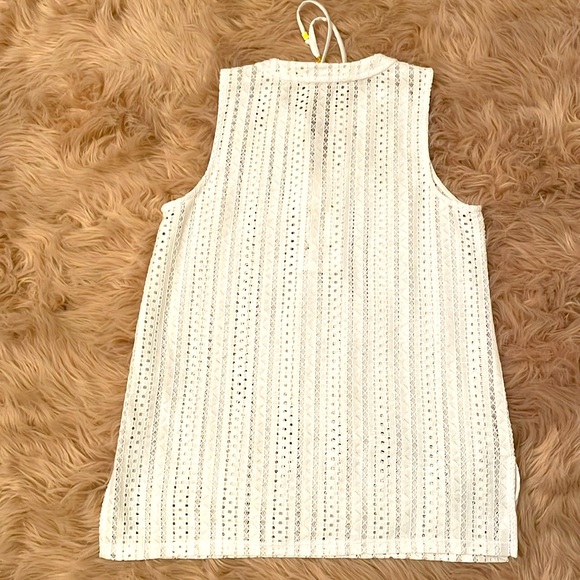 Michael Kors White Eyelet Top - Picture 5 of 5